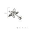 STARFISH TOP THREADLESS (PUSH IN) 316L SURGICAL STEEL LABRET SET